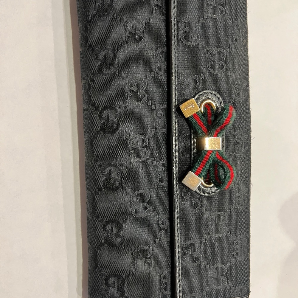 Black Gucci Cloth Wallet